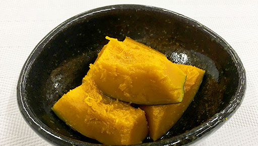 電子レンジで作るかぼちゃの煮物